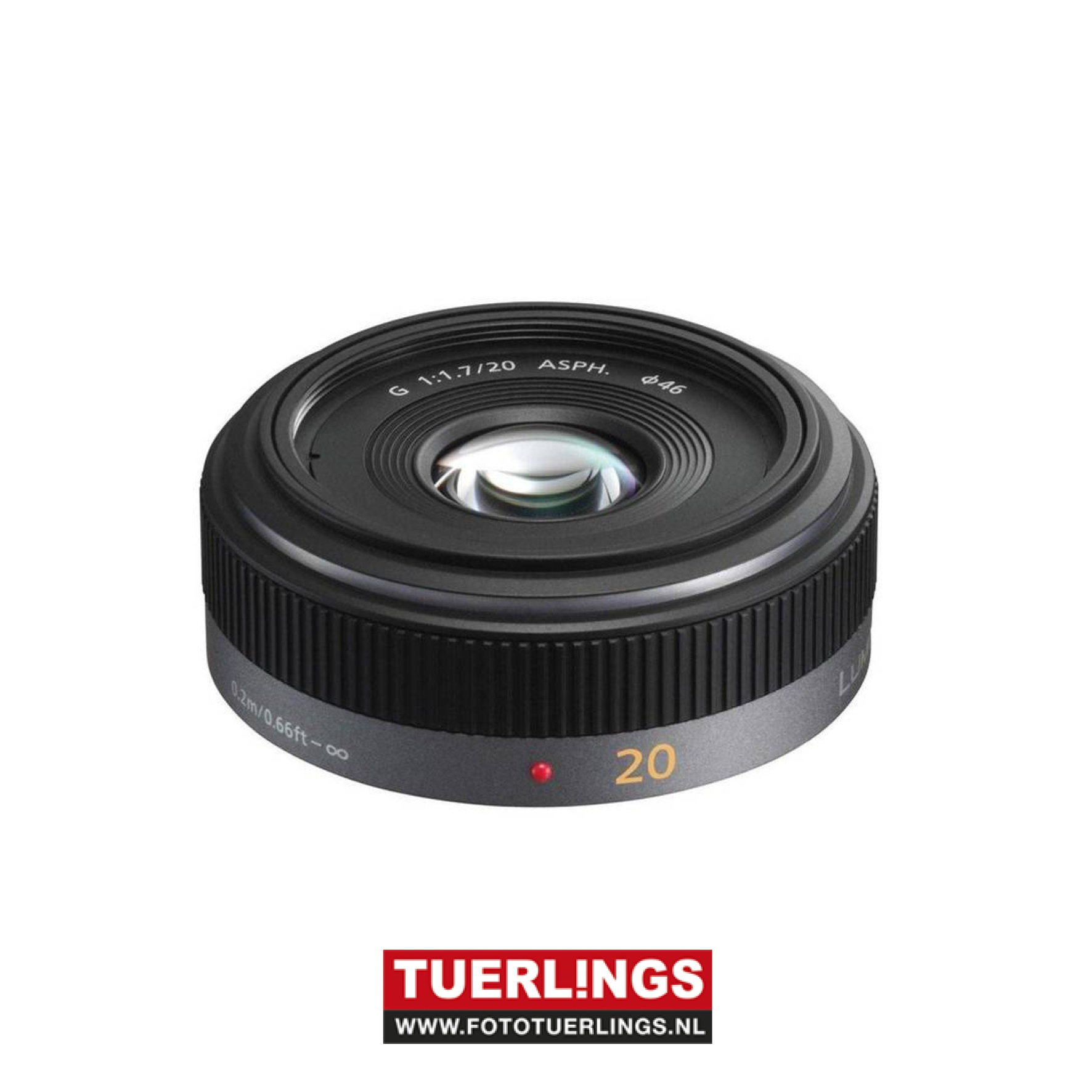 Panasonic G-serie 20mm F1.7 zwart
