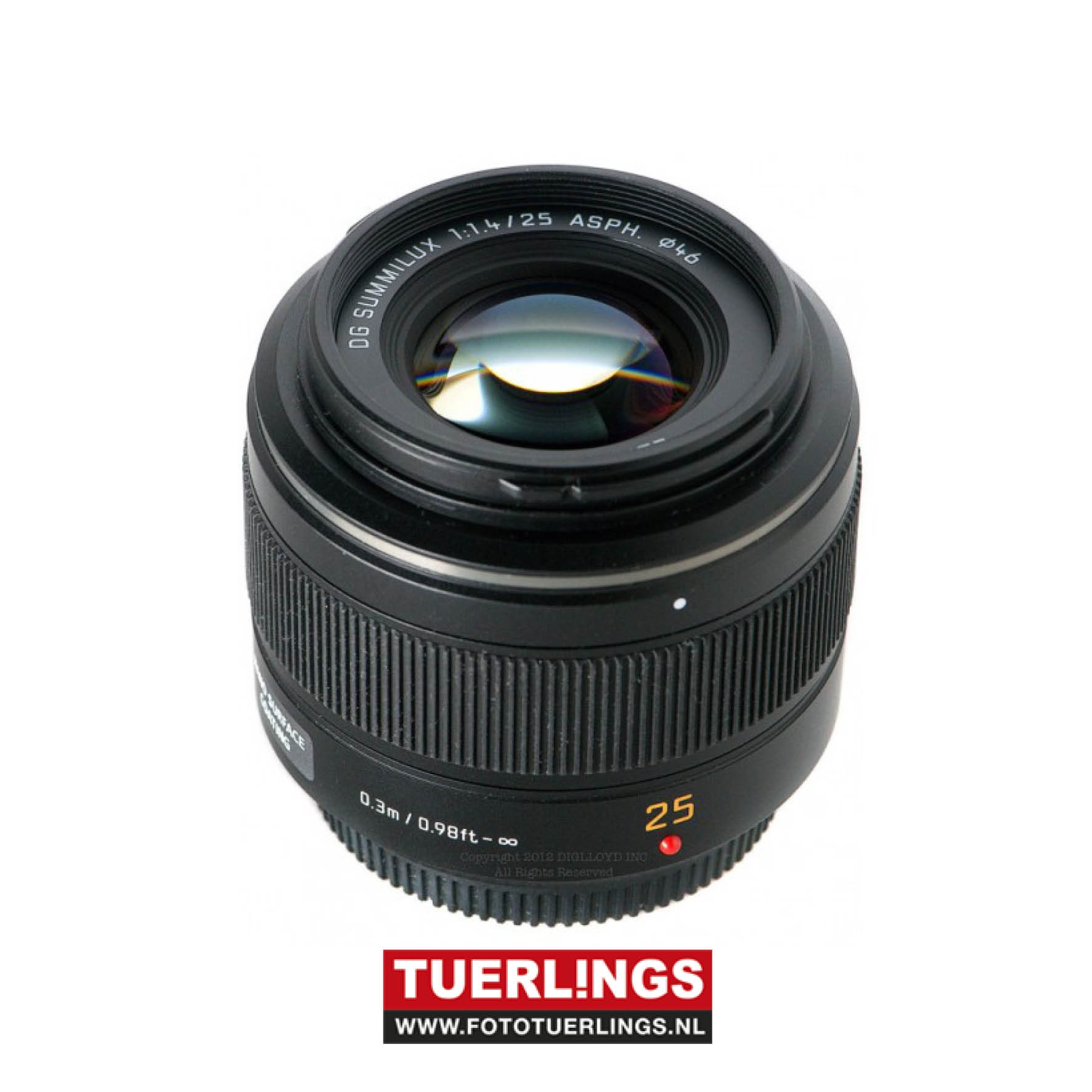 Panasonic G-serie Leica 25mm F1.4 zwart