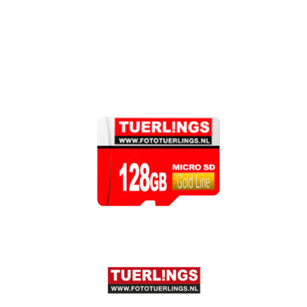 Tuerlings Gold Line 128GB Micro SDXC Class10 4K geheugenkaart