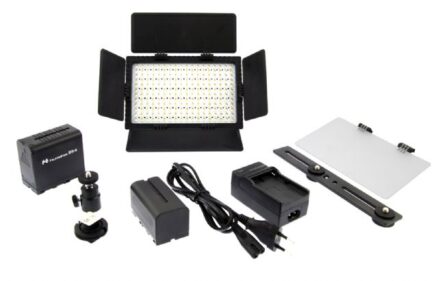 Falcon Eyes LED Lamp Set Dimbaar DV-216VC-K2 incl. Accu