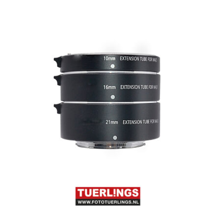 Meike Extension Tube set met 10mm, 16mm en 21mm ring Sony E Mount