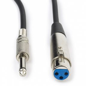 XLR female naar jack male microfoon kabel 2.00m
