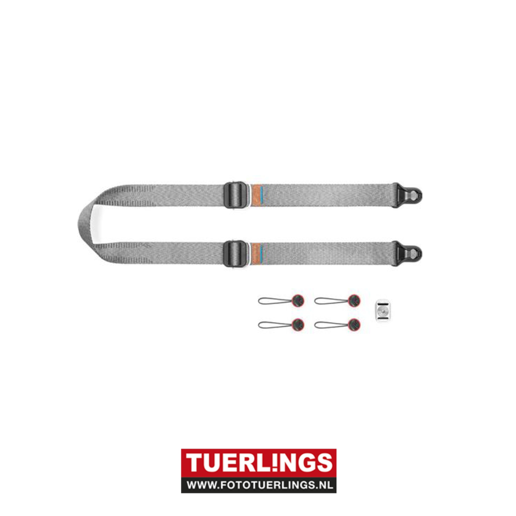 De Peak Design Slite Lite Camerariem is een veelzijdige camerariem die te gebruiken is als sling-, nek- en schouderriem. De “quick-adjusters” bieden de mogelijkheid om de riem snel te verstellen van 99 tot 145 centimeter. Door het nylon dat in de riem ver