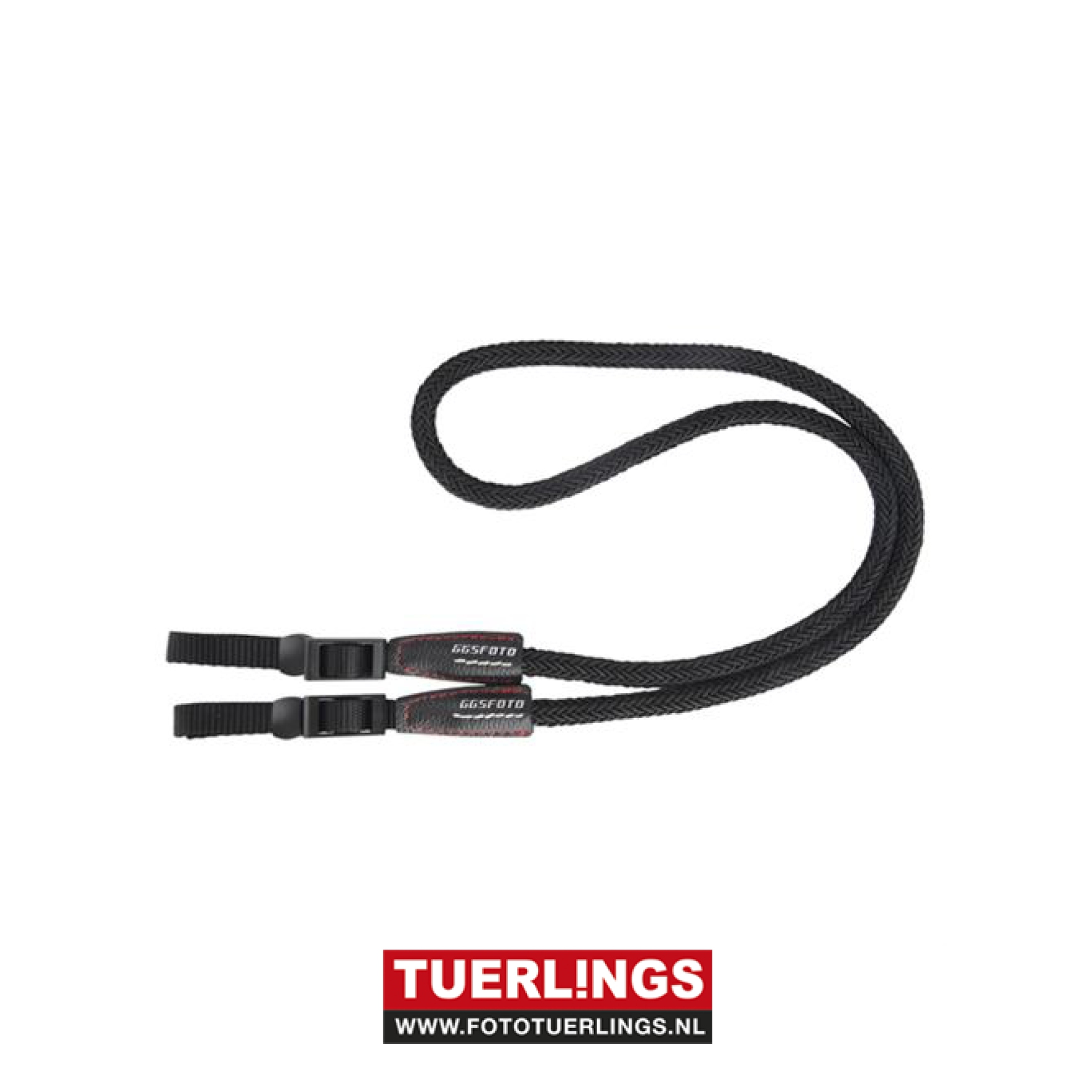 GGSFoto NMS-2BB Black Neckstrap Rectangle