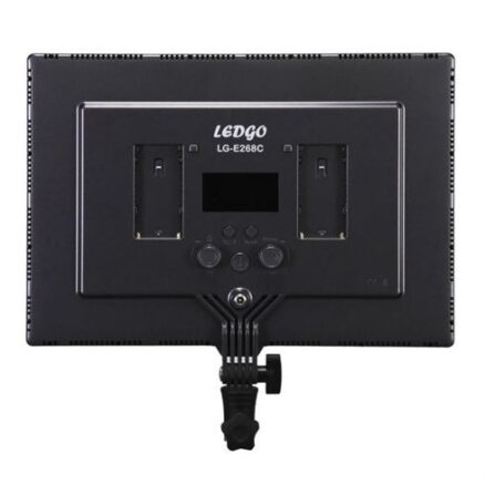 Ledgo E268CII Bi-color kit met 2x E268CII led lamp incl. voeding + 2x statief + tas