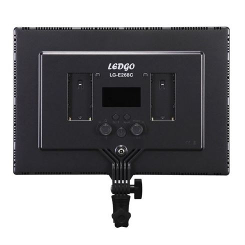 Ledgo E268CII Bi-color kit met 2x E268CII led lamp incl. voeding + 2x statief + tas