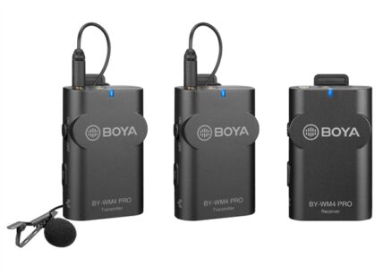 Boya 2.4 GHz Duo Lavalier Microfoon Draadloos BY-WM4 Pro-K2