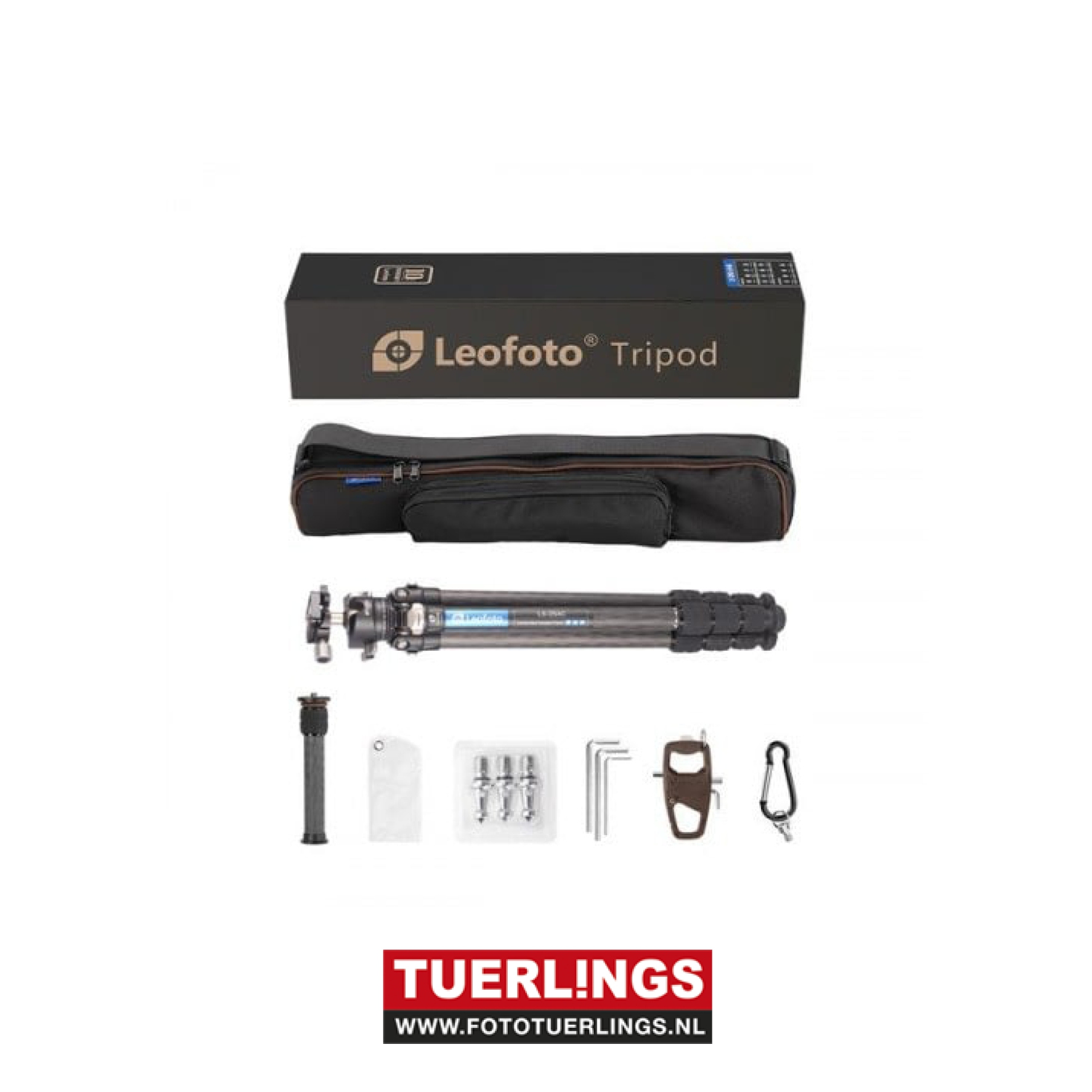 Leofoto LS-254C Ranger carbon statief met LH-30 balhoofd