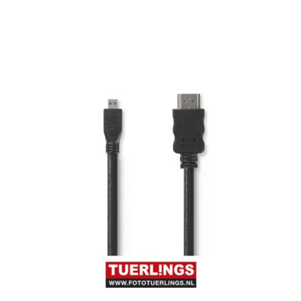 High Speed HDMI naar Micro HDMI 1,5 meter zwart