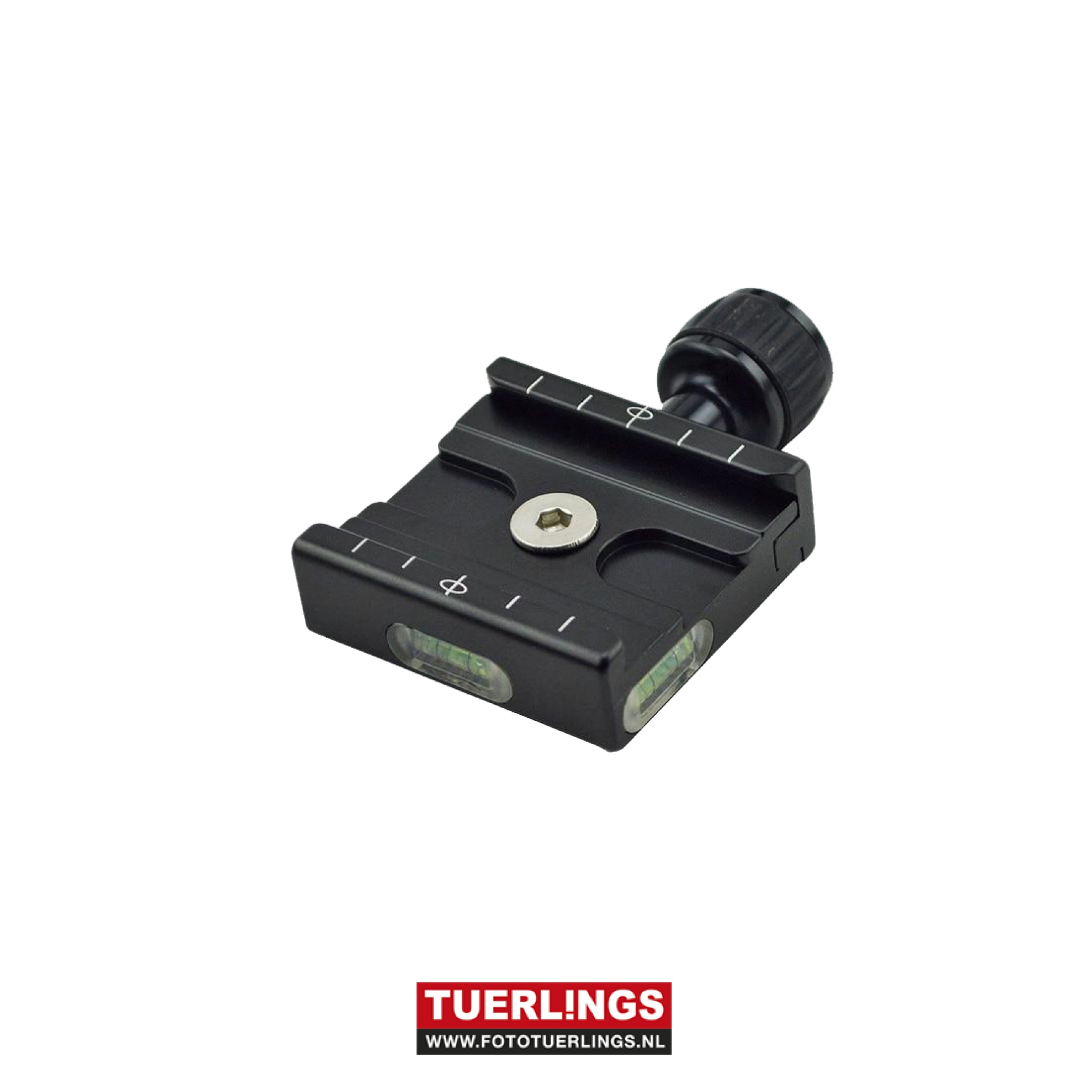 QR-50 Adapter plaat vierkante klem met waterpas