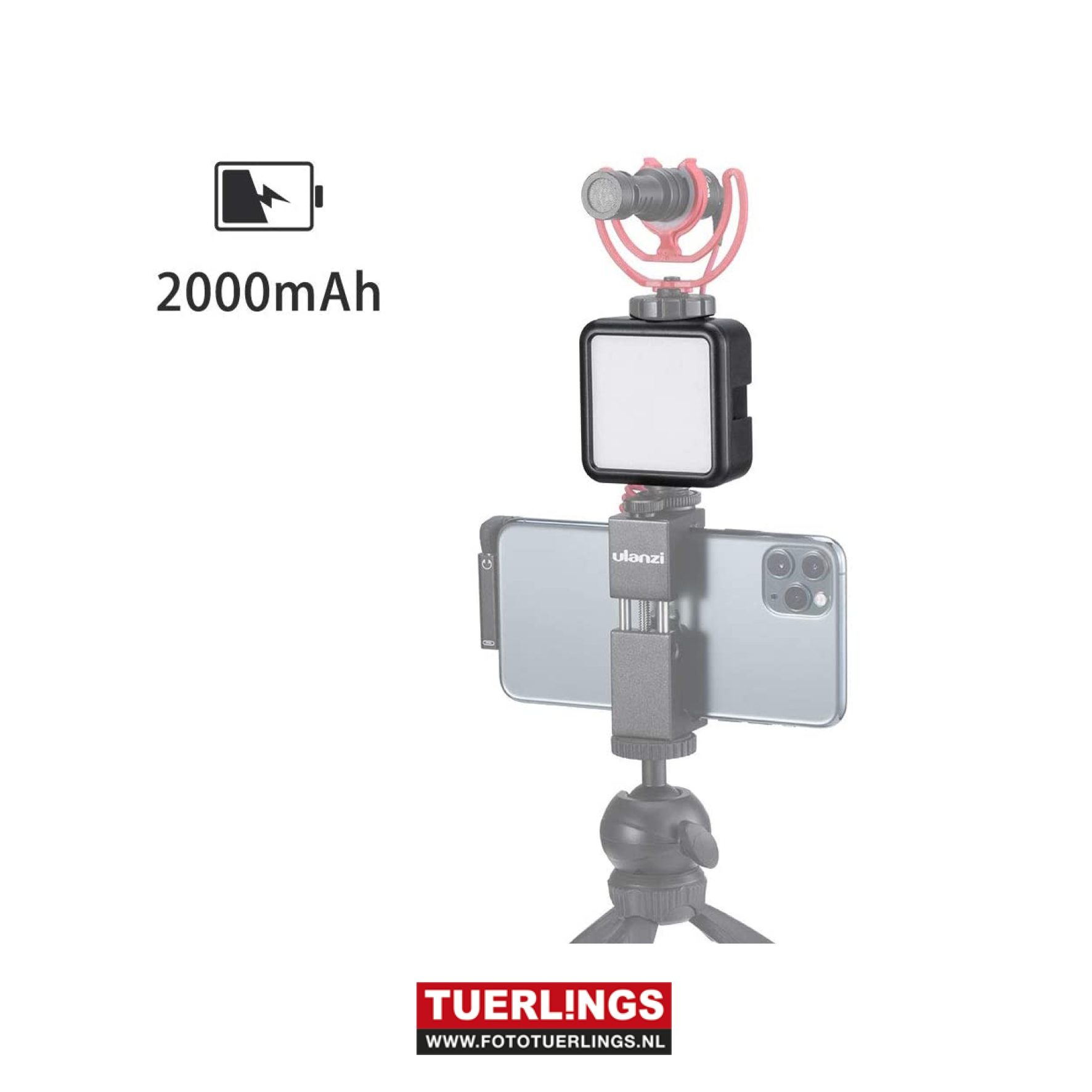 Ulanzi VL49 6W Mini Led Video Licht 2000Mah