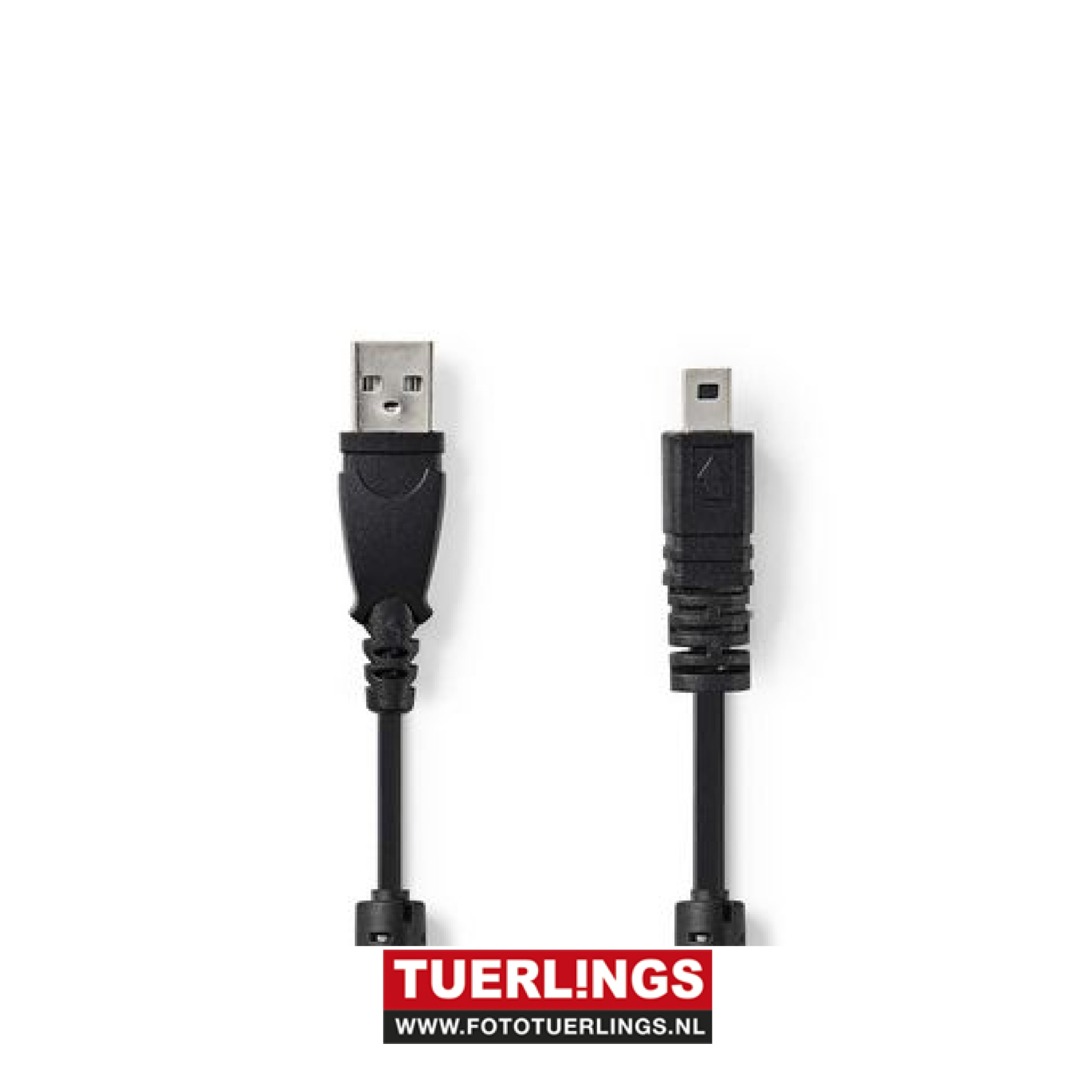 Datakabel voor Camera's | USB-A Male - UC-E6 8-Pins Male | 2,0 m | Zwart