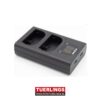 Tuerlings Gold Line dubbel USB lader voor Canon LP-E6(N) accu's
