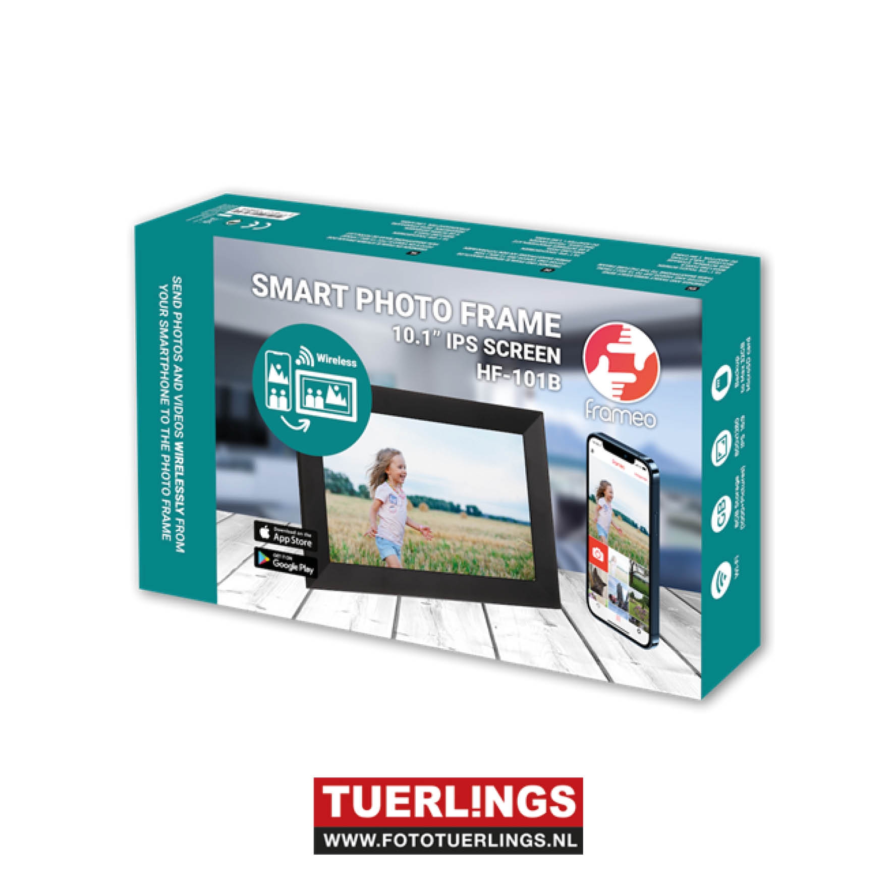 Frameo Digitale Fotolijst HF-101B Zwart 10.1 Inch