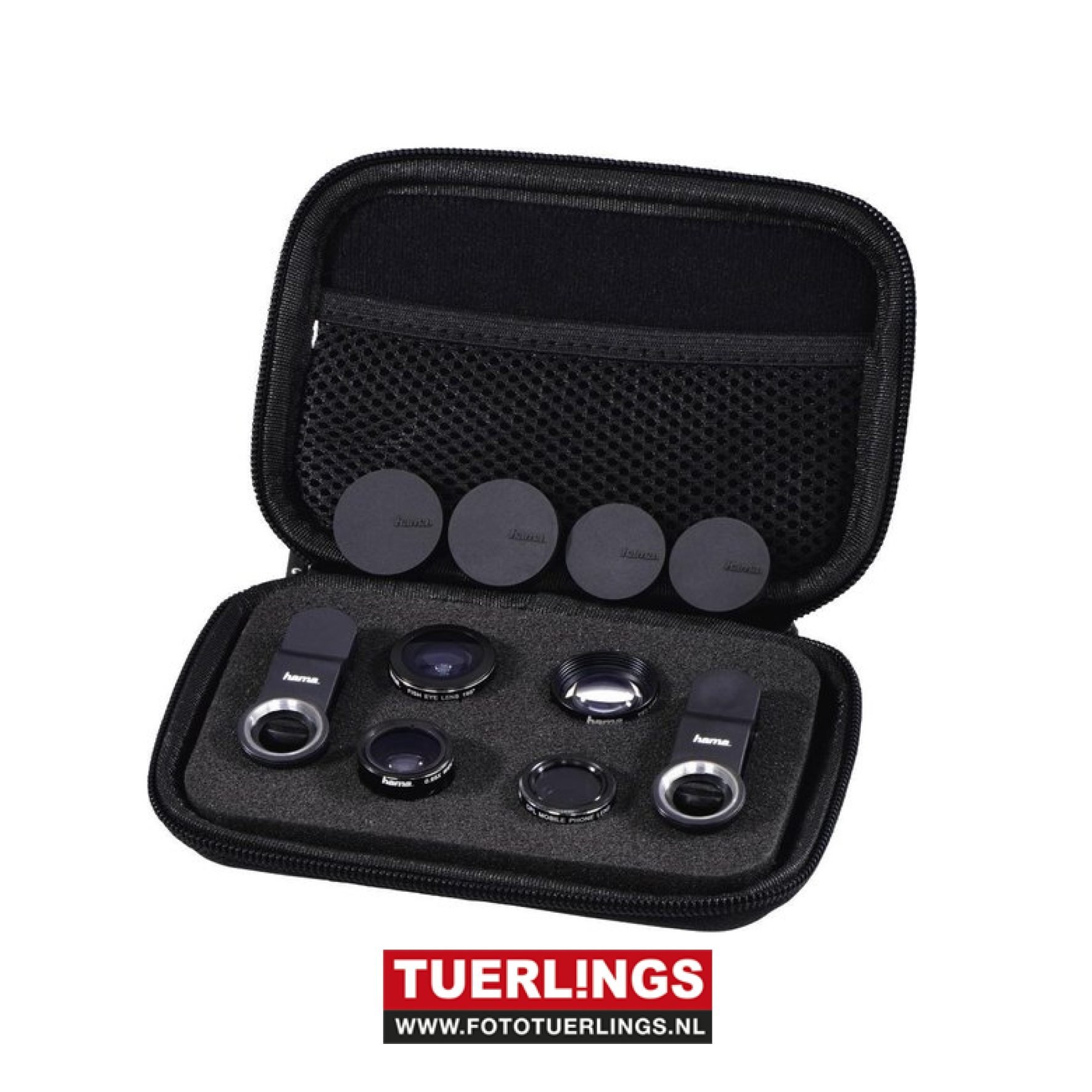 Hama 5in1-objectief-set Uni, MC, voor smartphones en tablets