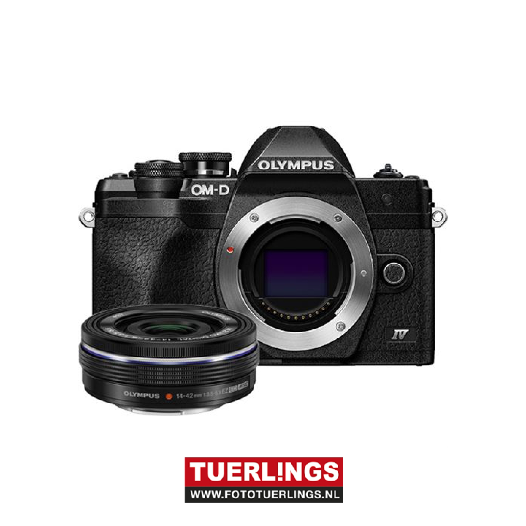 Olympus E-M10 IV 14-42mm EZ Pancake Kit blk/blk