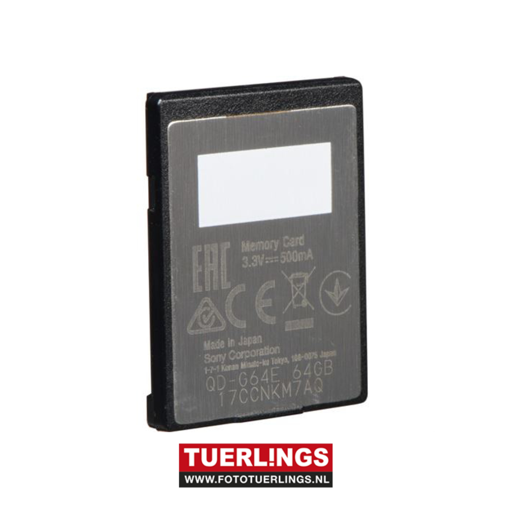 Sony 64 GB XQD-card 440MB/s read 400MB/s write G-Serie