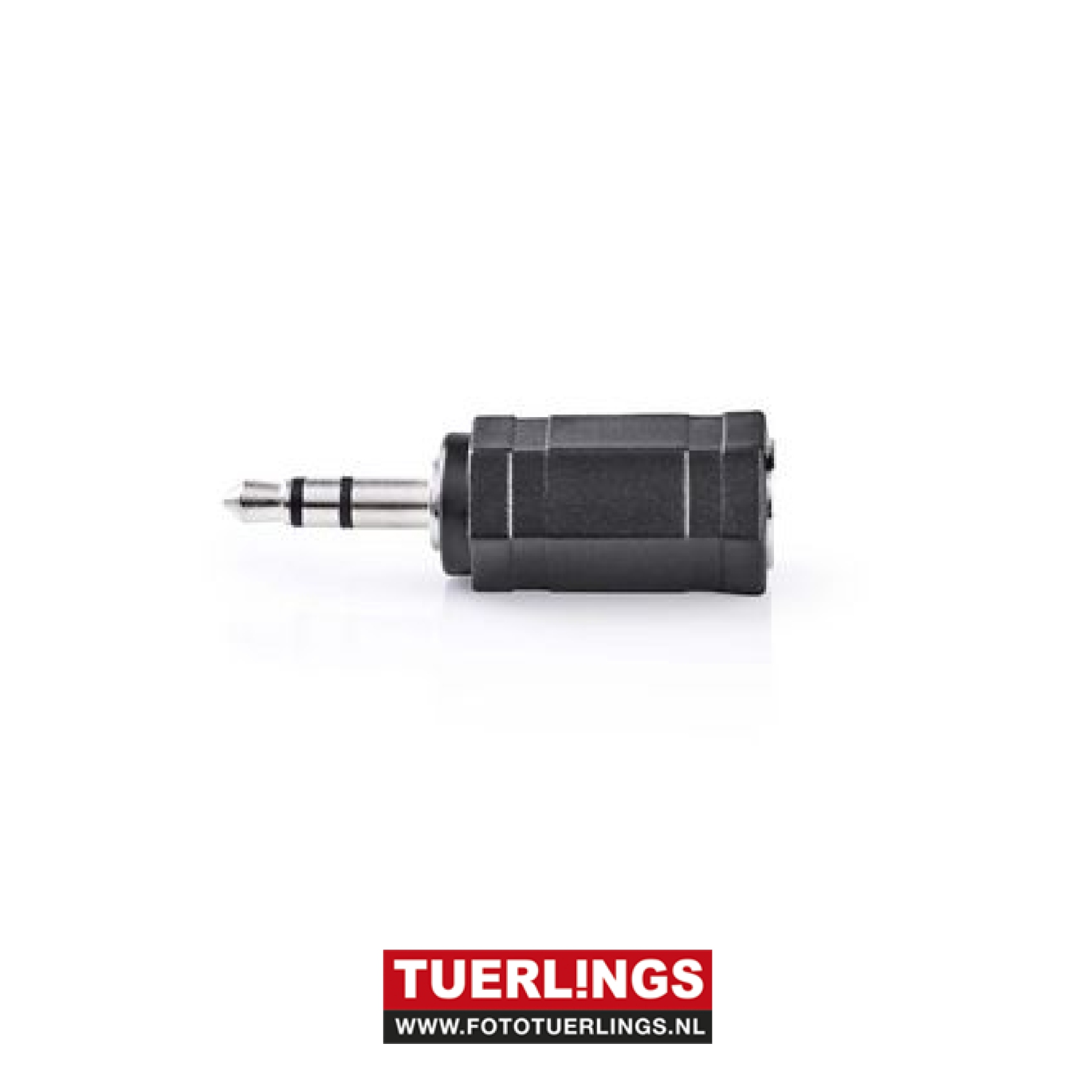 Stereo-Audio-Adapter 3.5 mm Male - 2.5 mm Female Zwart