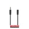 Stereo Audiokabel 2.5 mm Male - 3.5 mm Female 0.20 m Zwart