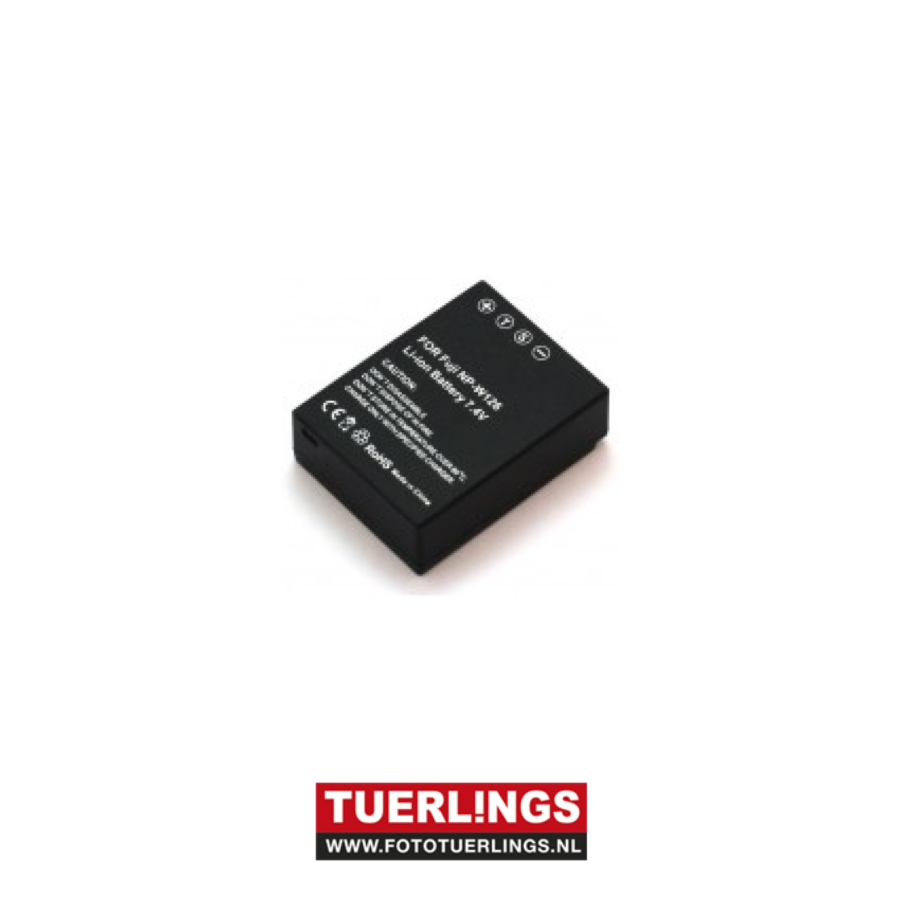 Tuerlings Gold Line NP-W126 1600mAh Fuji accu
