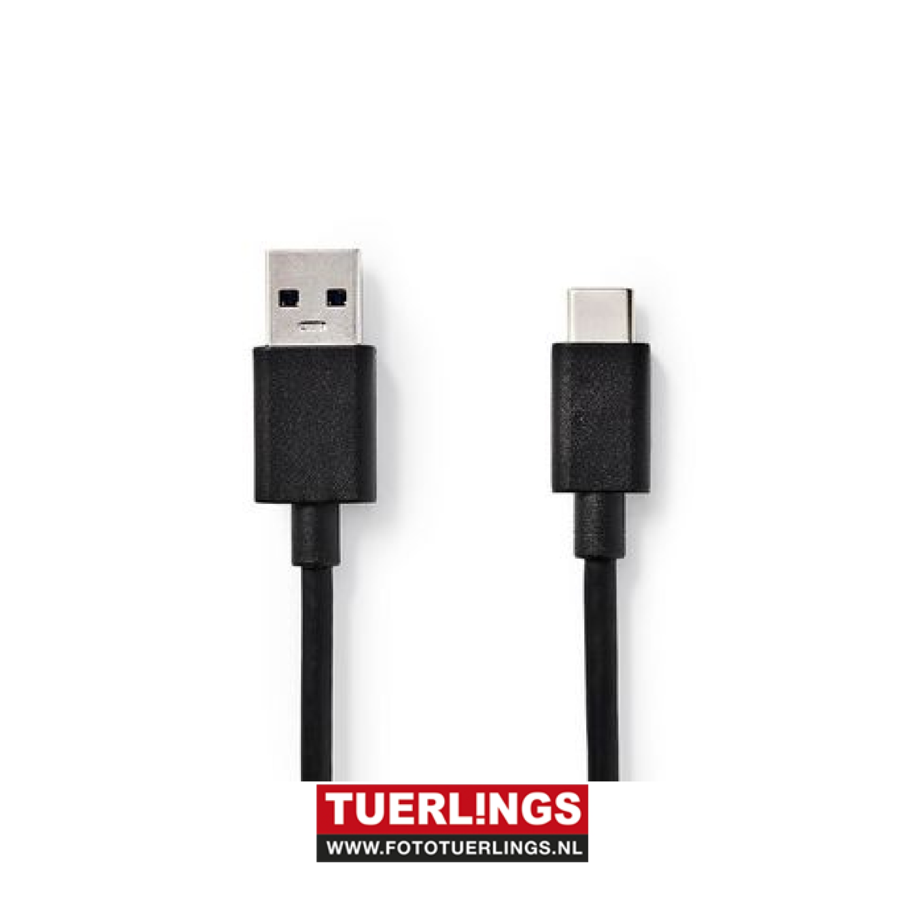 USB 3.0 Kabel USB-C Male - USB A Male 1.00 m Zwart