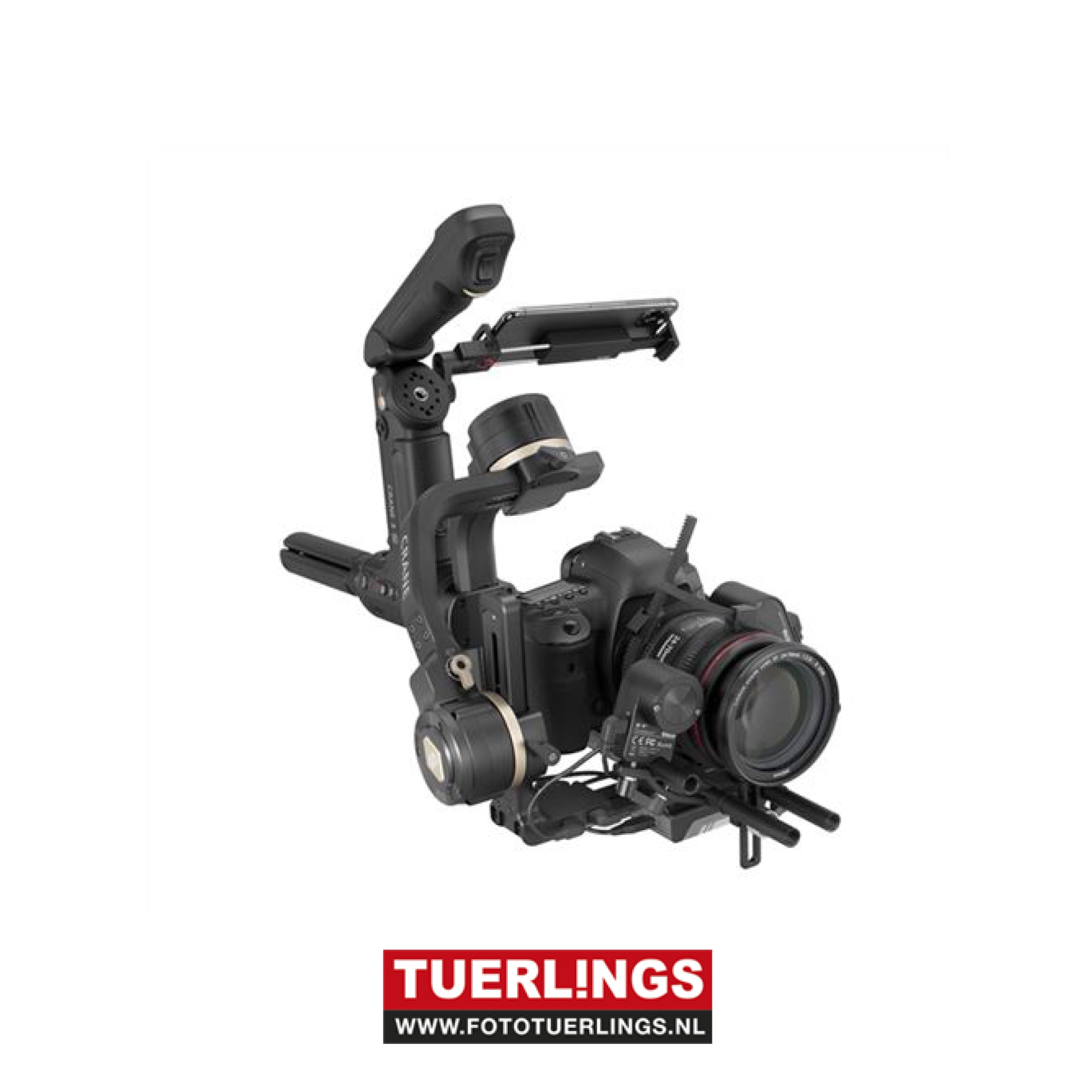 De Zhiyun Crane 3S Pro is een 3-assige stabilisator met een uitgebreide accessoire pakket voor professionele videomakers. De stabilisator is de perfecte cameratool om je video's tot een hoger niveau wilt tillen. Je hebt met de Crane 3S namelijk de volledi