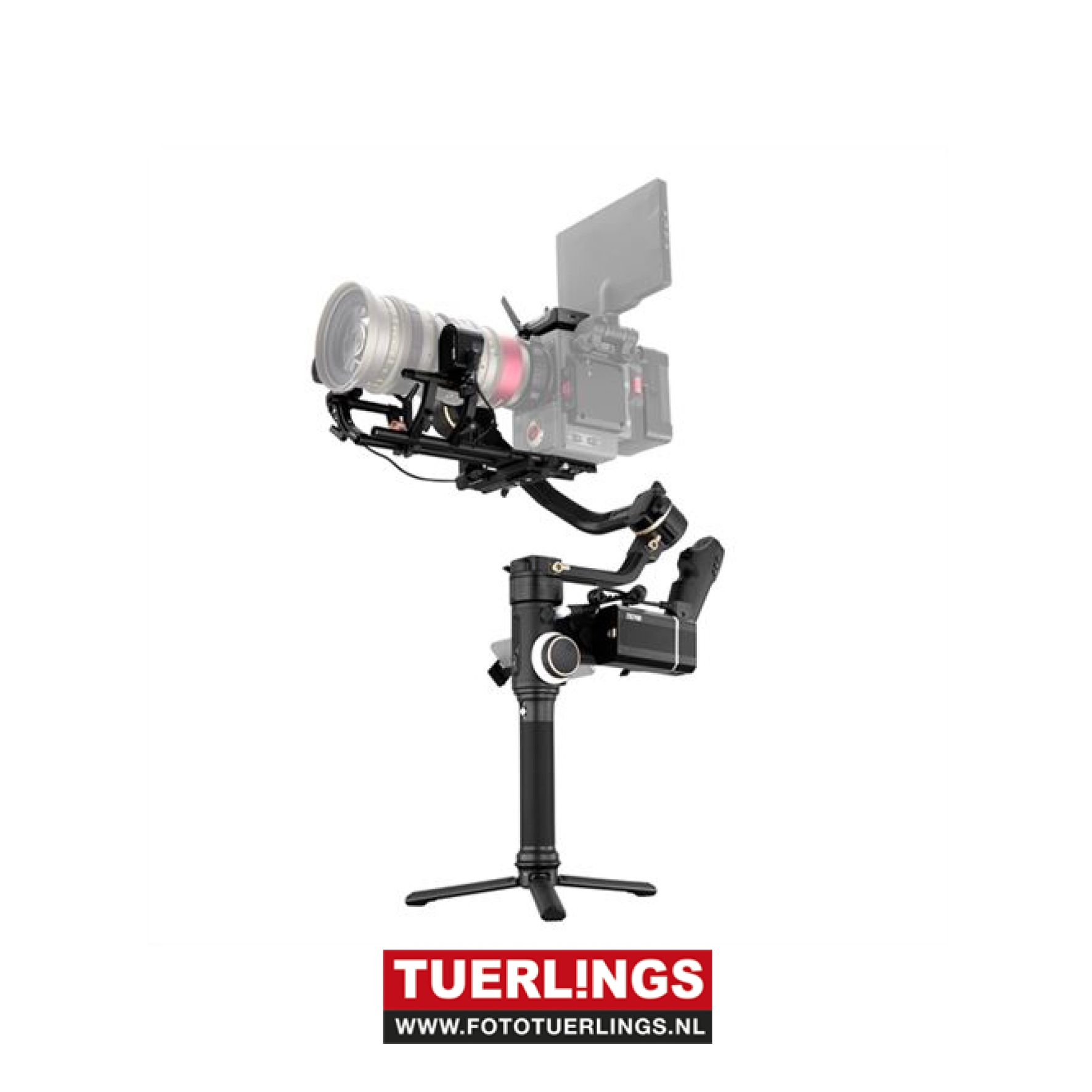 De Zhiyun Crane 3S Pro is een 3-assige stabilisator met een uitgebreide accessoire pakket voor professionele videomakers. De stabilisator is de perfecte cameratool om je video's tot een hoger niveau wilt tillen. Je hebt met de Crane 3S namelijk de volledi