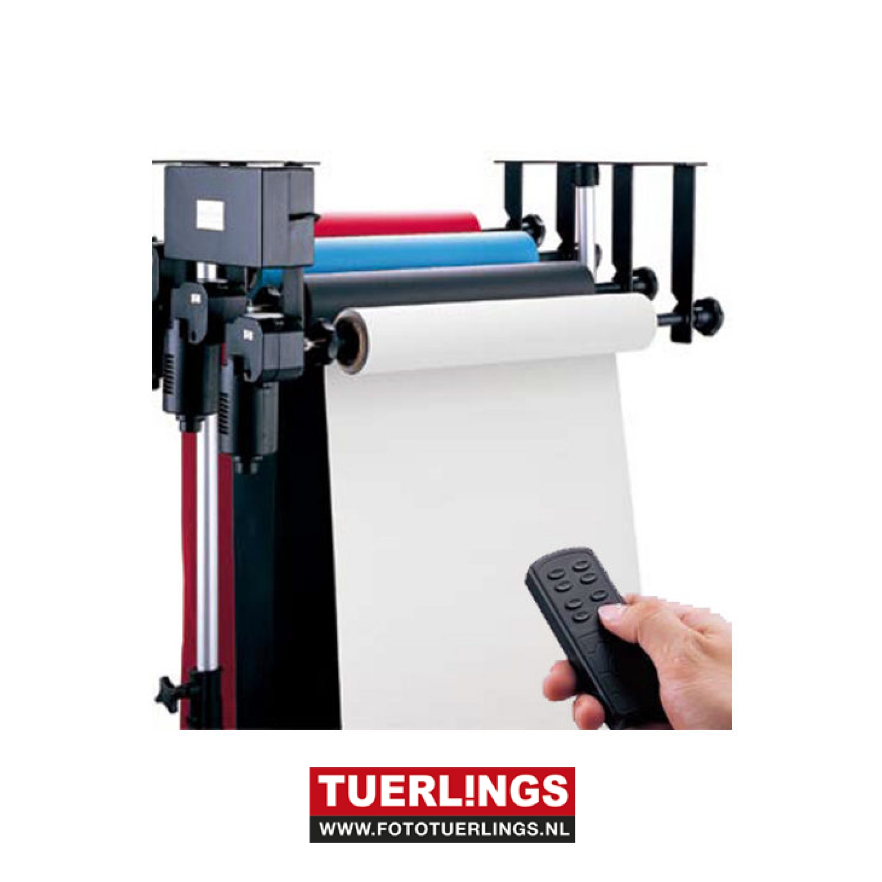 Falcon Eyes Achtergrond Systeem Elektrisch B-4WE voor 4 Rollen