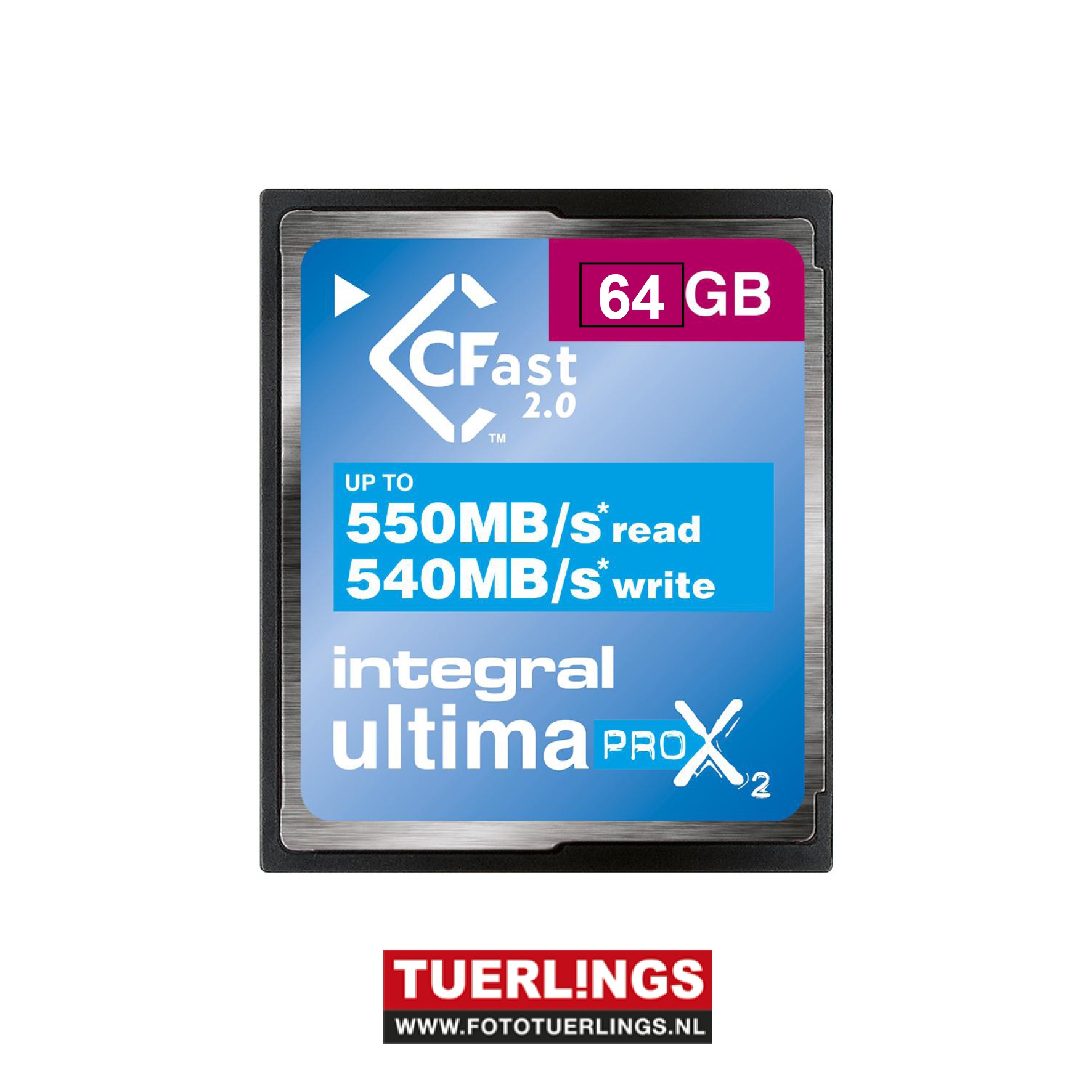Integral 64GB CFast 2.0 Ultima Pro X 3666x 550mb/s read/540mb/s