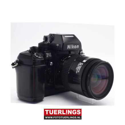 Nikon F4 + 28-85mm spiegelreflex analoog.