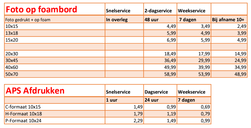 Ondoorzichtig Leuren verwennen Foto's afdrukken - Foto Tuerlings