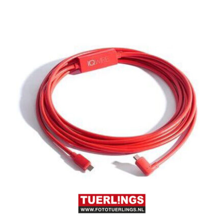 IQwire tethering cable USB C – USB C right angle 5m