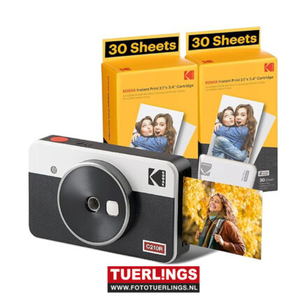 Kodak Mini Shot Combo 2 retro camera & printer wit (Laatste showmodel)