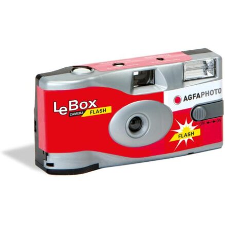 Agfa LeBox Flash Eenmalig gebruik Camera 400 ASA 27 opn. met flits