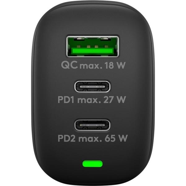 3X Multiport USB-C PD Fastcharger 65W - Afbeelding 2