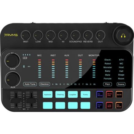 7CASTERSE2 For Streaming/Podcasting/Recording (Black)
