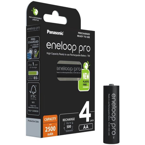 Panasonic Eneloop Pro 4x AA/HR6 2500mAh - Afbeelding 2