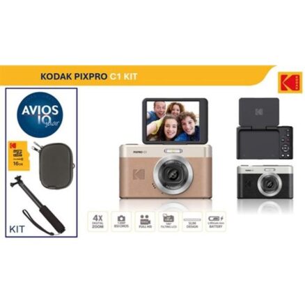 C1 Compact Camera Tiltable Scherm Black