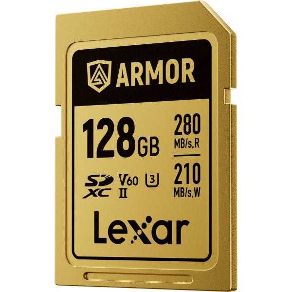 SDXC Pro Gold Series Armor UHS-II 128GB V60 IP68 Stainless  R280/W210MB/s - Afbeelding 4