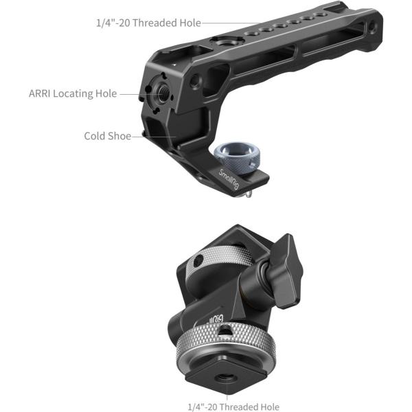 5322 Top Handle w/ Monitor Support Kit (Compatible w/ Cold Shoe) - Afbeelding 4