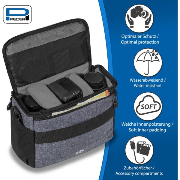 Camera Bag XL Fashion Pro Grey - Afbeelding 2