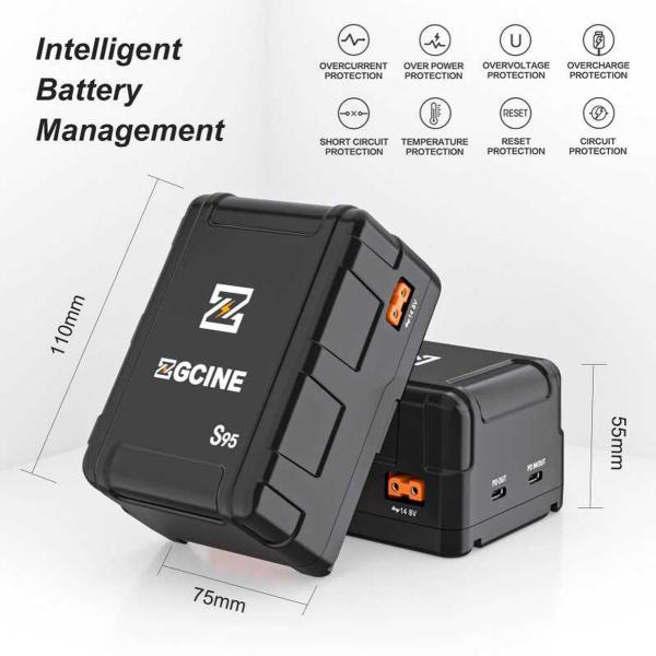 V-Mount Battery 98WH S-Series (ZG-S95) - Afbeelding 4