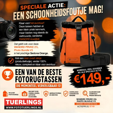 WANDRD PRVKE 21L Sedona Orange Edition Photo Bundle V3 (met klein schoonheidsfoutje)