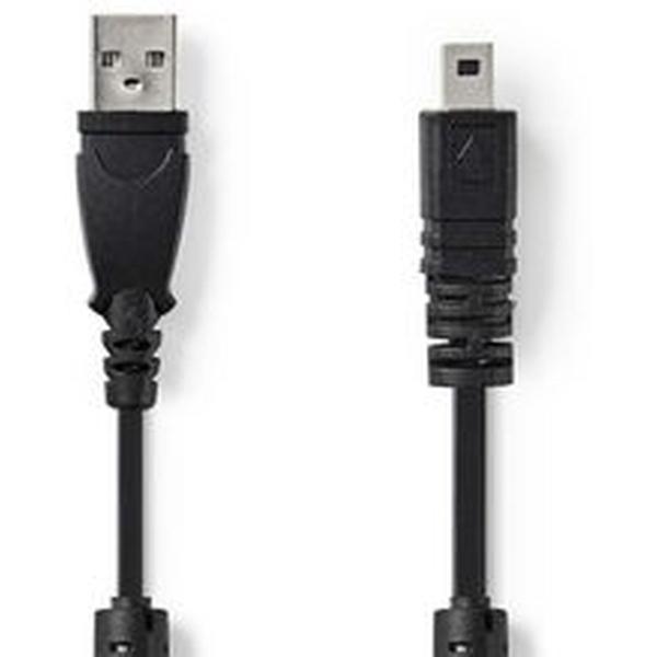Camera Data Cable | USB A Male - UC-E6 8-PIN Male 2.0m - Afbeelding 5