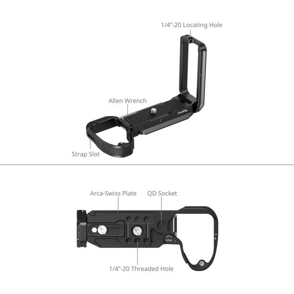 Smallrig 6706 L-Shaped Mount Plate For Sony Alpha 7R VI - Afbeelding 4