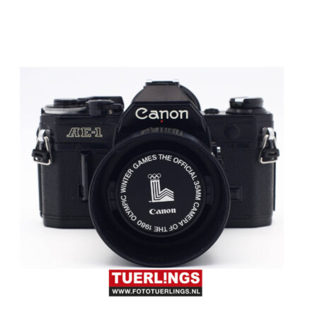 Canon AE-1 zwart + FD 50mm 1.8 Spiegelreflex