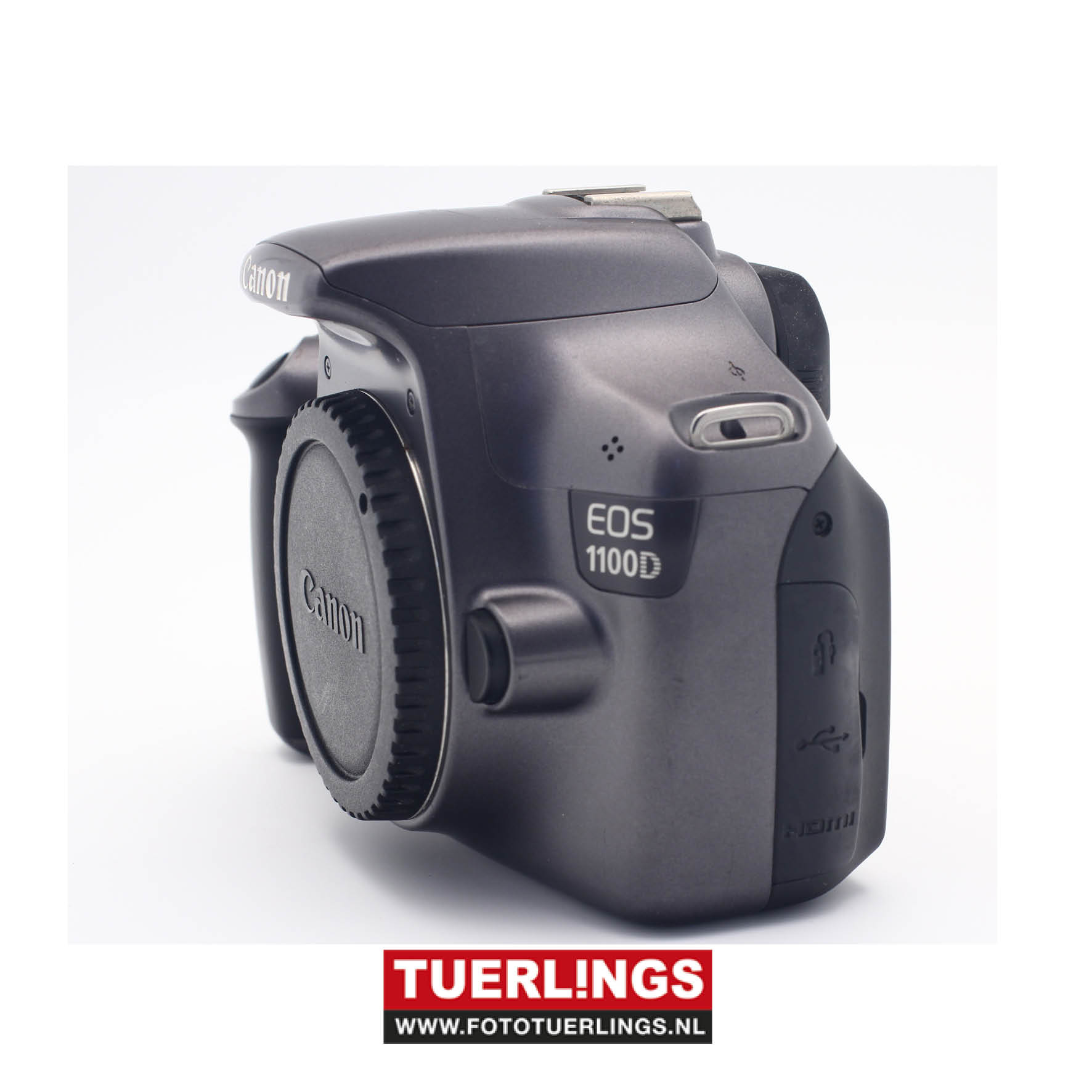 Canon EOS 1100D Spiegelreflex body antraciet occasion - Afbeelding 4